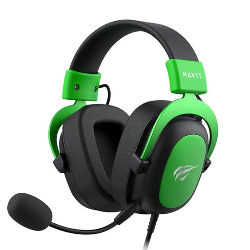 Слушалки за игра с микрофон Havit H2002d Черен Зелен