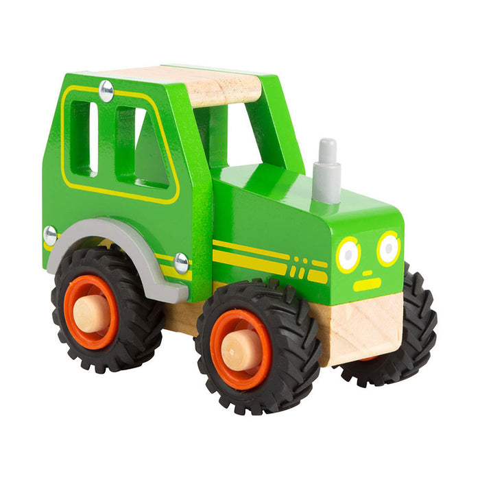 ДЕТСКА ИГРАЧКА SMALL FOOT ТРАКТОР ДЪРВЕН ЗЕЛЕН