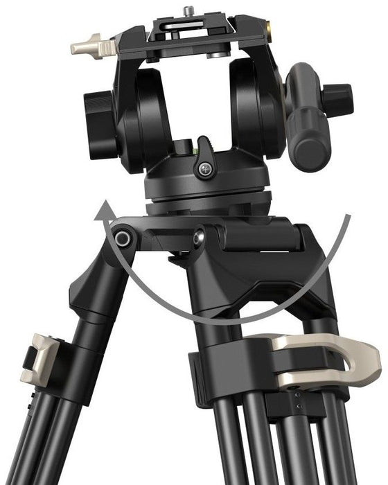 Видео статив SmallRig - Heavy-Duty Fluid Head AD-01, 85-186cm, черен