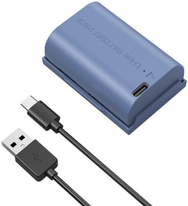 Батерия SmallRig - LP-E6NH, 2400 mAh, USB-C, синя