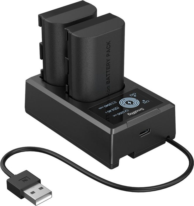 Комплект две батерии и зарядно SmallRig - LP-E6P