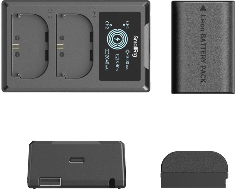 Комплект две батерии и зарядно SmallRig - LP-E6P