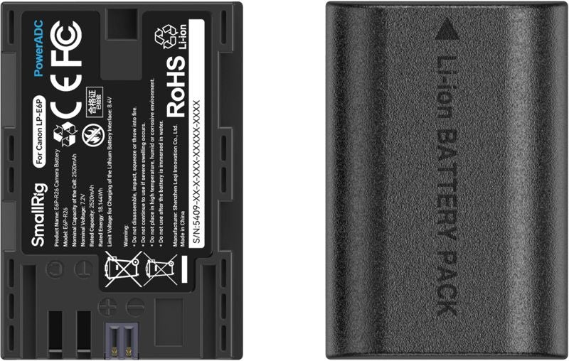 Комплект две батерии и зарядно SmallRig - LP-E6P