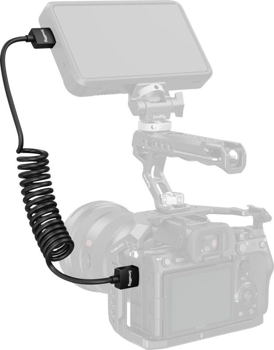 Кабел SmallRig - HDMI A/A Coiled, 10-120 cm