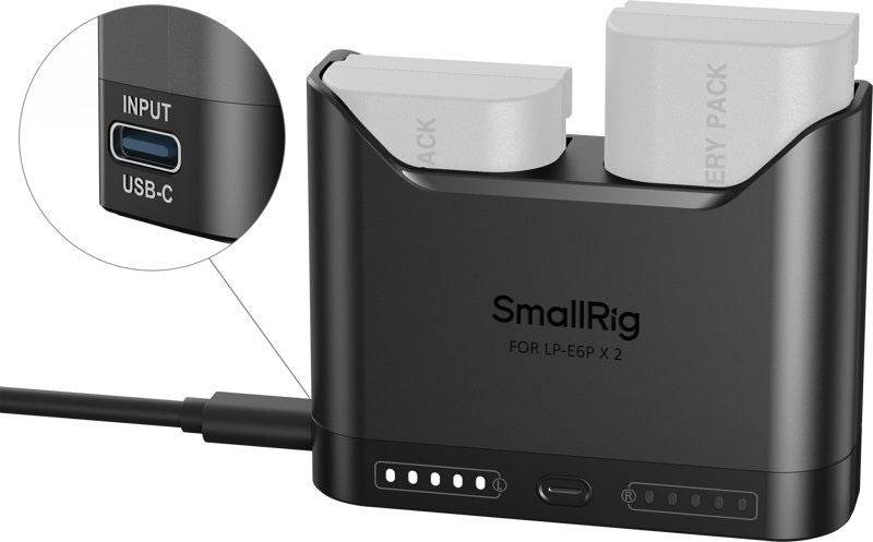 Двойно зарядно устройство SmallRig - Canon LP-E6P