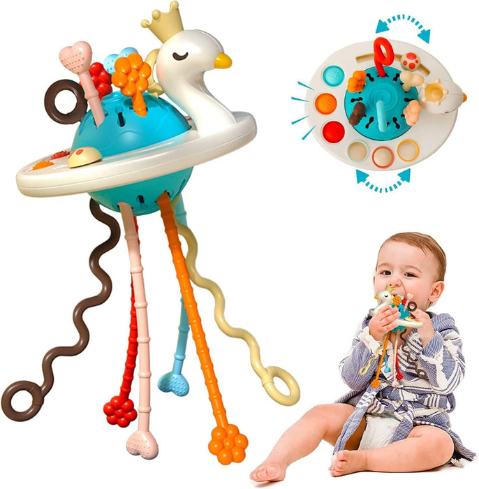 Играчка за издърпване Smart baby - Лебед
