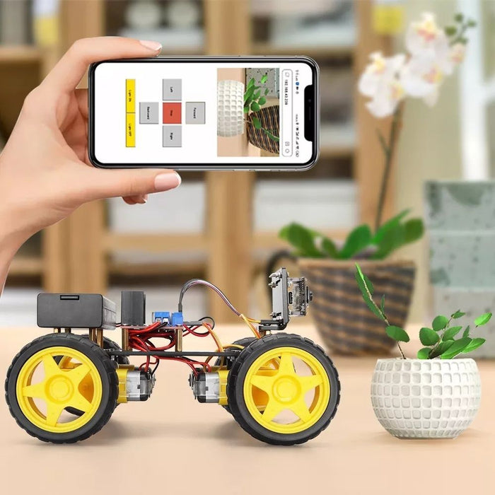 Конструктор с програмиране Smart Baby - Kола STEM, с камера