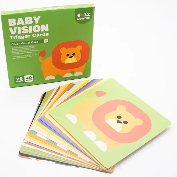 Бебешки карти за визуална стимулация Smart Baby - 20 броя, двулицеви