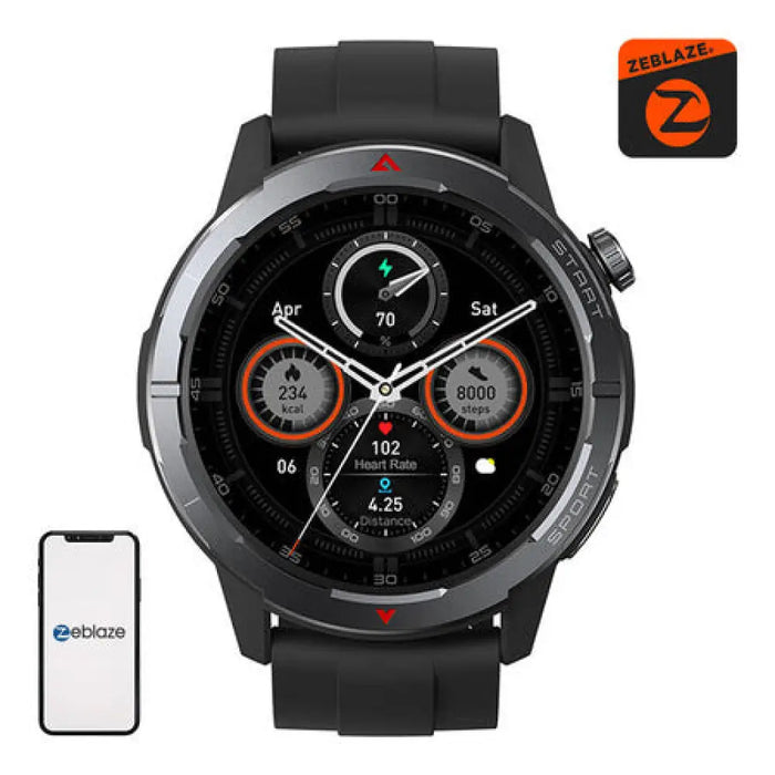 Смарт часовник Zeblaze Stratos 3 Ultra (черен)