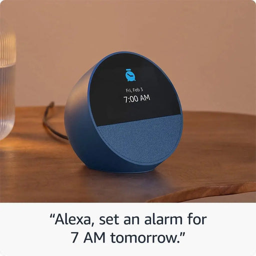 Смарт часовник Amazon Echo Spot 2024 гласов асистент Blue