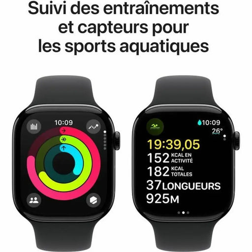 Смарт часовник Apple Series 10 GPS 46 mm Черен