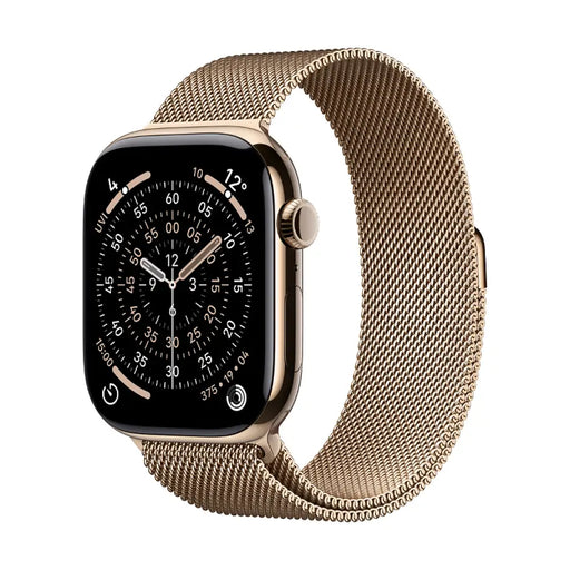 Смарт часовник Apple Watch 11 Cell 46mm Gold/Milanese M/L
