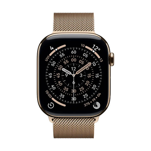 Смарт часовник Apple Watch 11 Cell 46mm Gold/Milanese M/L