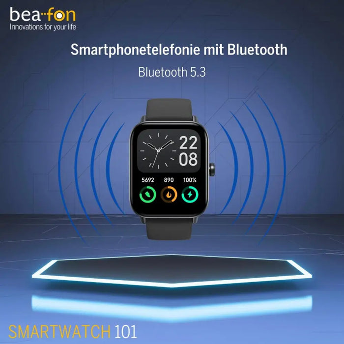 Смарт часовник beafon WATCH 101 1,8’’ Черен Сив