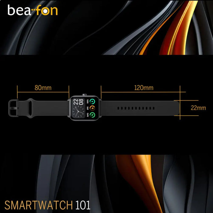 Смарт часовник beafon WATCH 101 1,8’’ Черен Сив