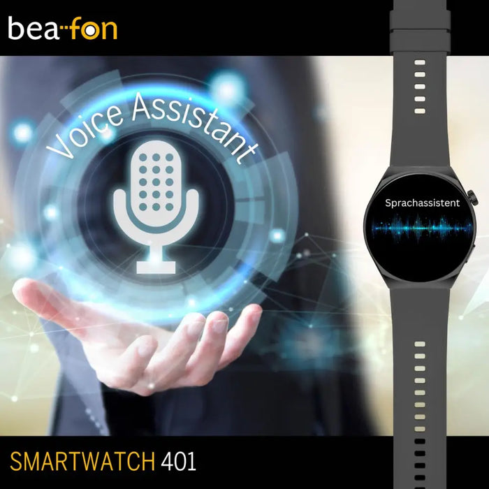 Смарт часовник beafon WATCH 401 43 mm 1,43’’ Черен Сребрист