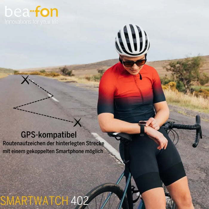 Смарт часовник beafon WATCH 402 43 mm 1,43’’ Черен