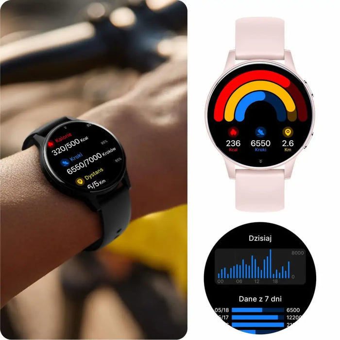 Смарт часовник Forever GSM192507 Розов 1,28’’