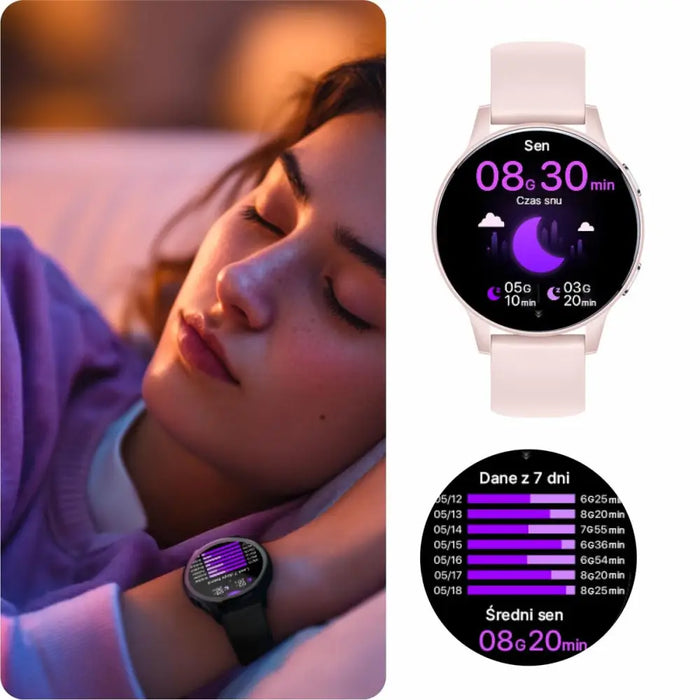 Смарт часовник Forever GSM192507 Розов 1,28’’