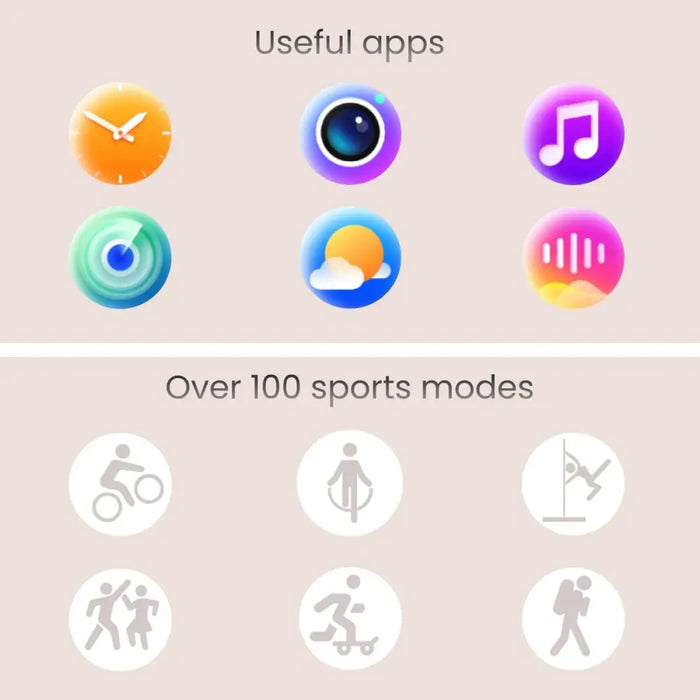 Смарт часовник Forever GSM192769 Розов 1,43’’