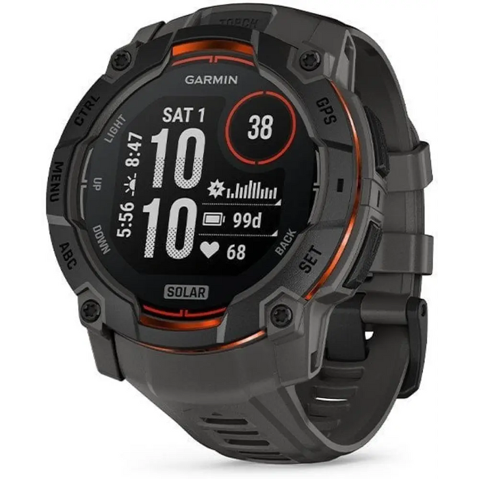 Смарт часовник GARMIN Instinct 3 50 мм SOLAR Черен