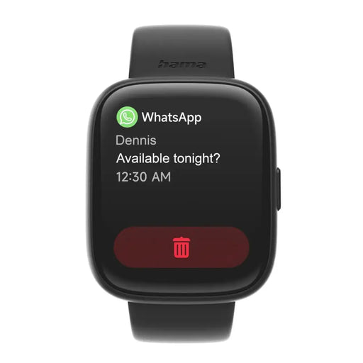 Смарт часовник Hama 00178640 Черен 1,65’’ 46 mm