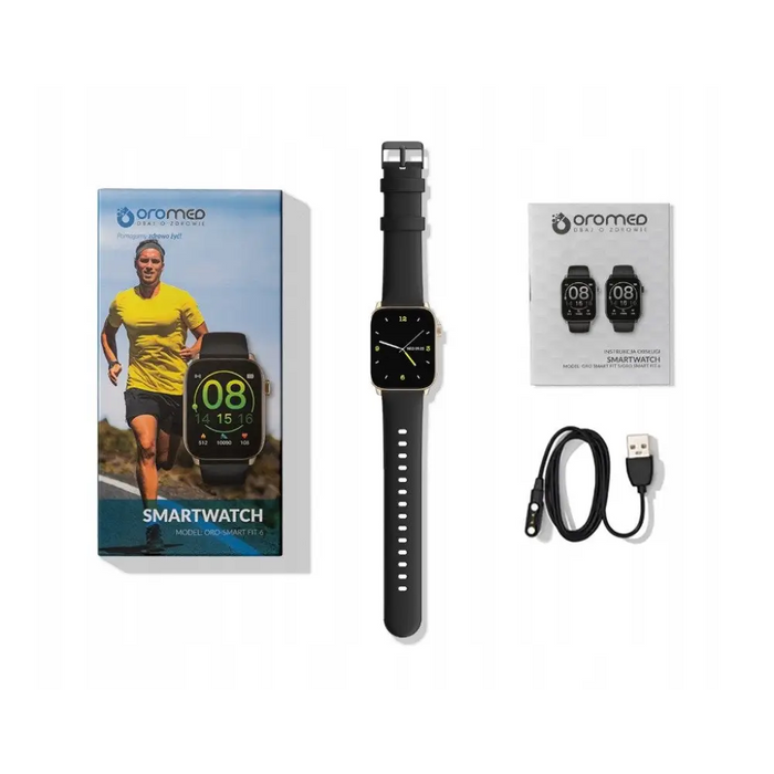 Смарт часовник Oromed ORO SMART FIT 6 Черен Златен 1,69’’