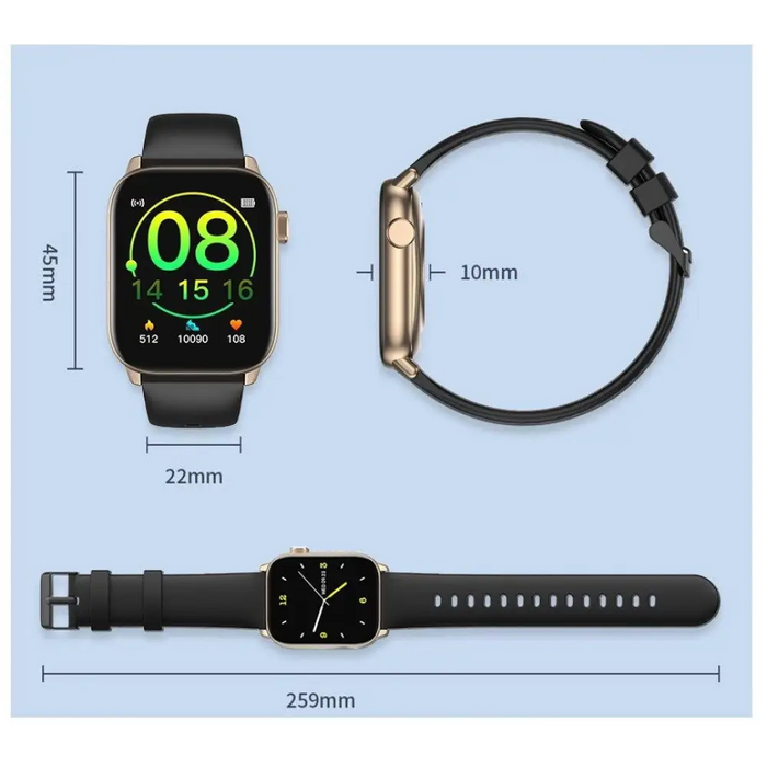 Смарт часовник Oromed ORO SMART FIT 6 Черен Златен 1,69’’