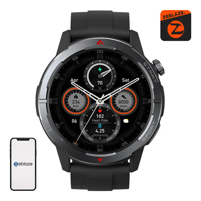Смарт часовник Zeblaze Stratos 3 Ultra (черен)