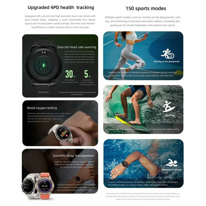 Смарт часовник Mibro GS Active Черен 1,3’’