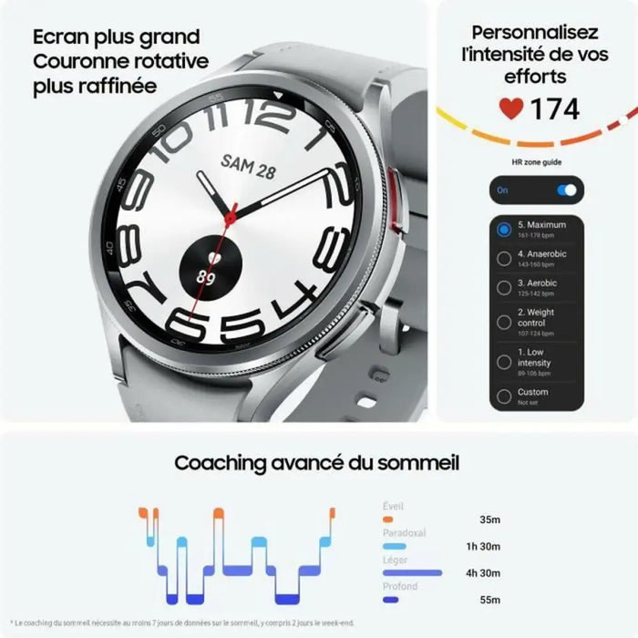 Смарт часовник Samsung Watch 6 Черен 1,3’’ 43 mm