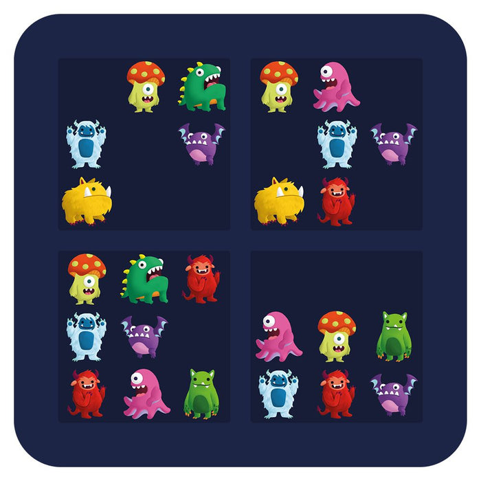 Настолна игра Smart Games - Monsters Hide & Seek