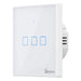Смарт ключ за стена Sonoff T2 TX WiFi + RF 3-канален