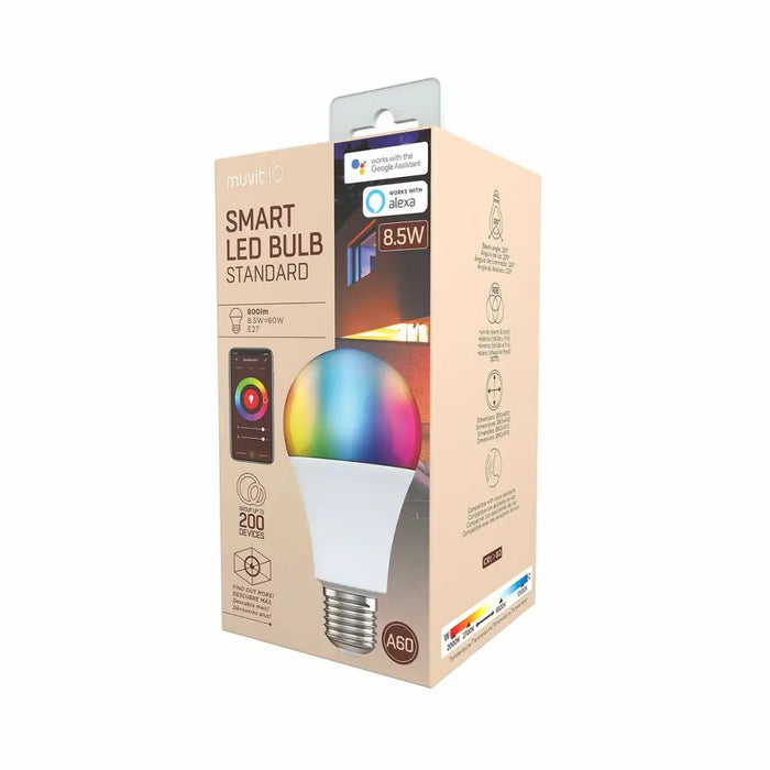 Смарт Крушка Muvit MIOBULB008 Wi-Fi 8,5 W E27 LED 2700 K