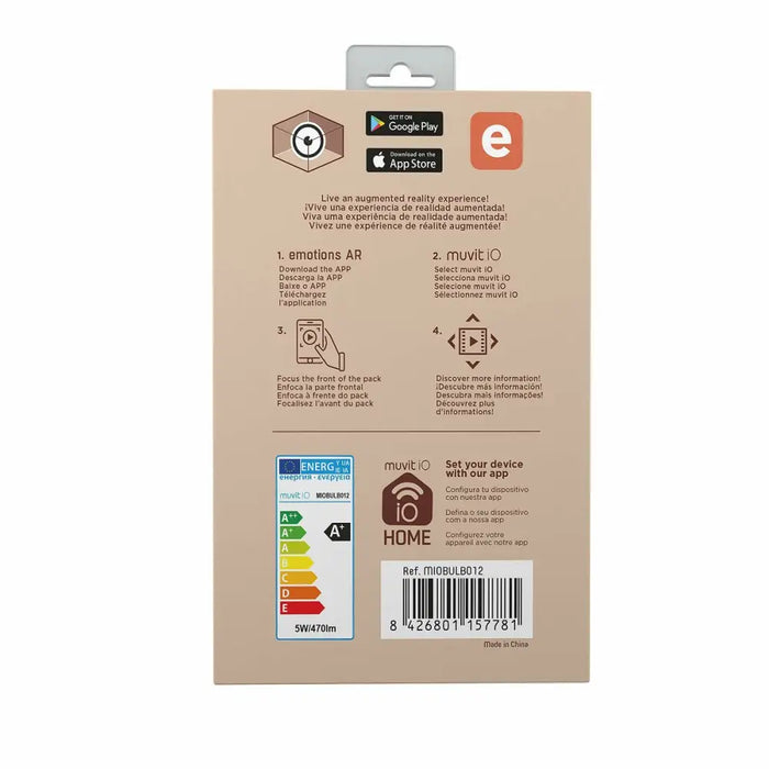 Смарт Крушка Muvit MIOBULB012 Wi-Fi 5 W 40 W E27 2700 K 470