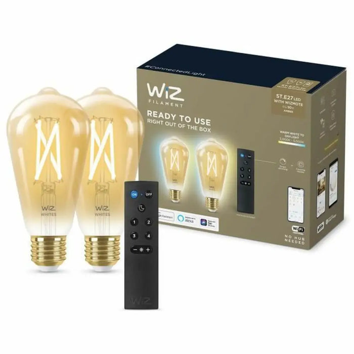 Смарт Крушка Wiz ST64 E27 50 W Многоцветен Златен 7 W 640