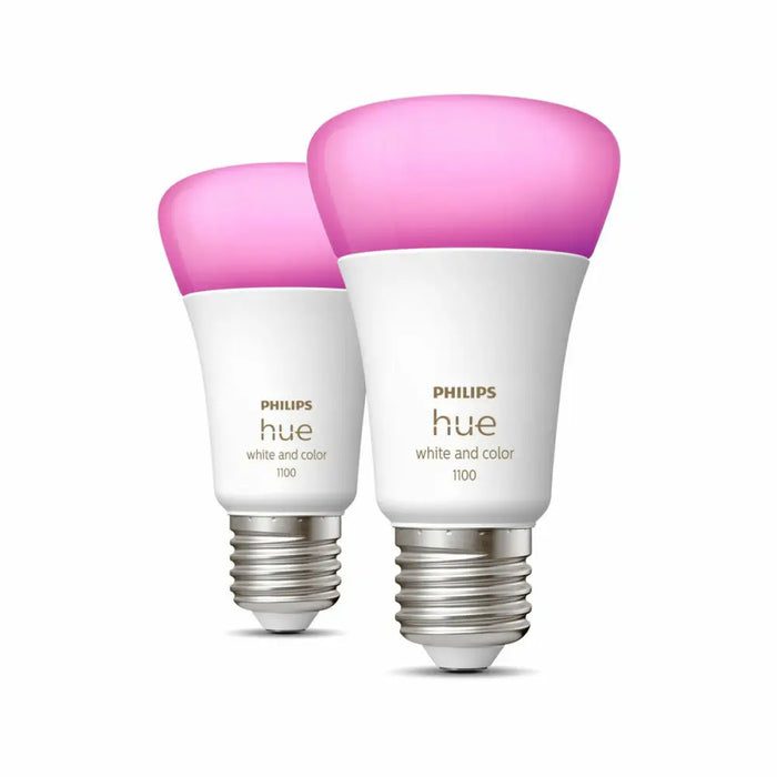 Смарт Крушка Philips Pack de 2 E27 Бял F 9 W E27 806 lm