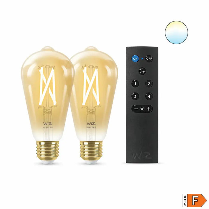 Смарт Крушка Wiz ST64 E27 50 W Многоцветен Златен 7 W 640