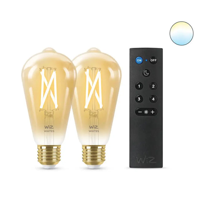 Смарт Крушка Wiz ST64 E27 50 W Многоцветен Златен 7 W 640