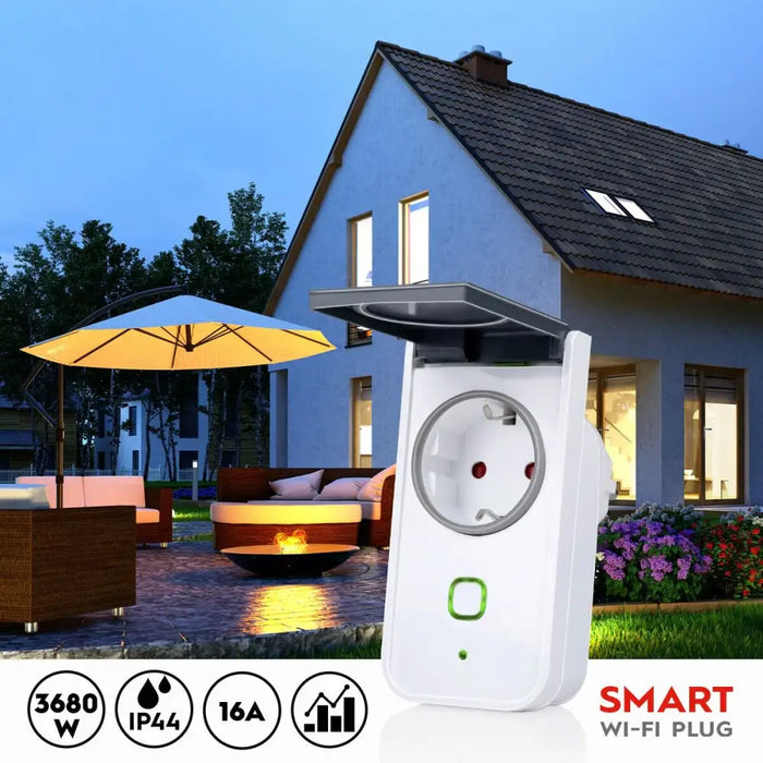 Смарт щепсел Alpina Smart Home Навън Wi-Fi 230 V 16 A