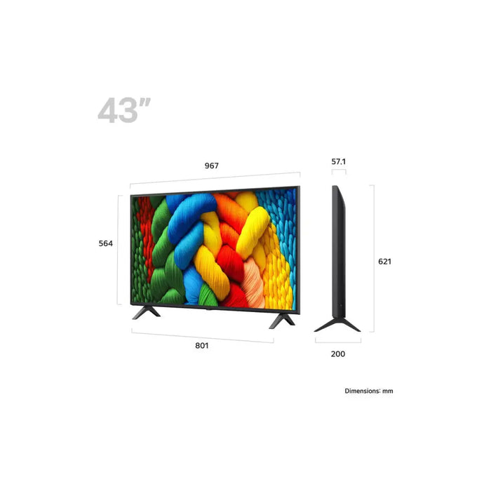 Смарт телевизор LG 43NANO80A6BAEU 4K Ultra HD 43’’ LED HDR