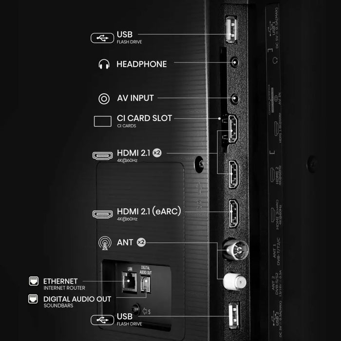 Смарт телевизор Hisense 85A6Q 85’’ 4K Ultra HD LED HDR D LED