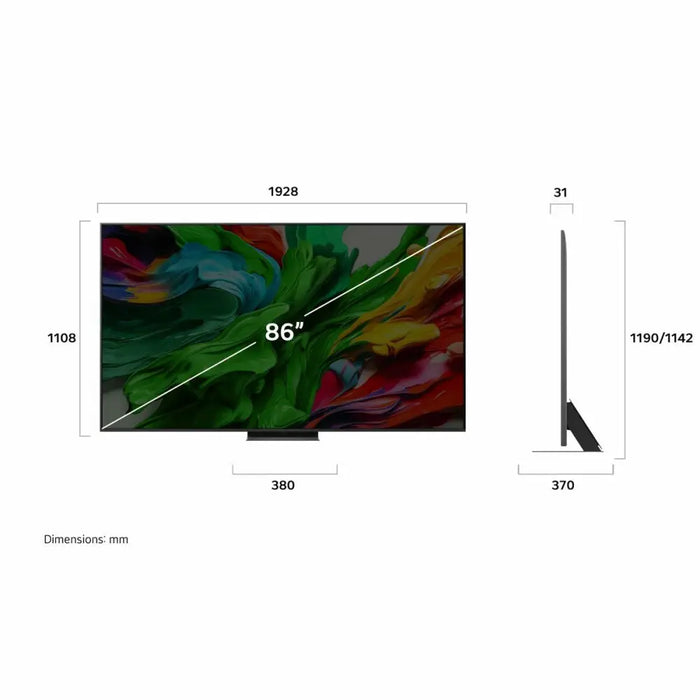 Смарт телевизор LG 86QNED86A6A 86’’ (86’’) 4K Ultra HD (4K