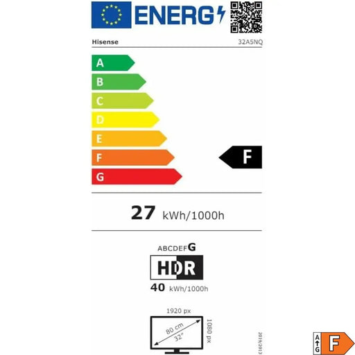 Смарт телевизор Hisense 32A5NQ 32 32’’ Full HD 2K LED HDR