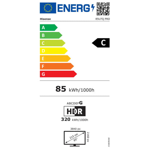 Смарт телевизор Hisense 85U7Q PRO 85’’ 4K Ultra HD LED HDR