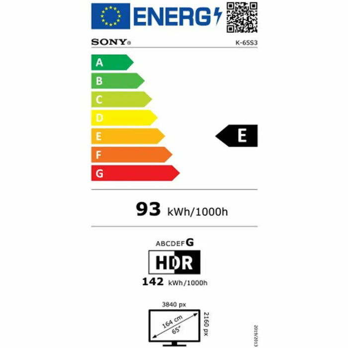 Смарт телевизор Sony K65S35B 65 65’’ 4K Ultra HD LED HDR