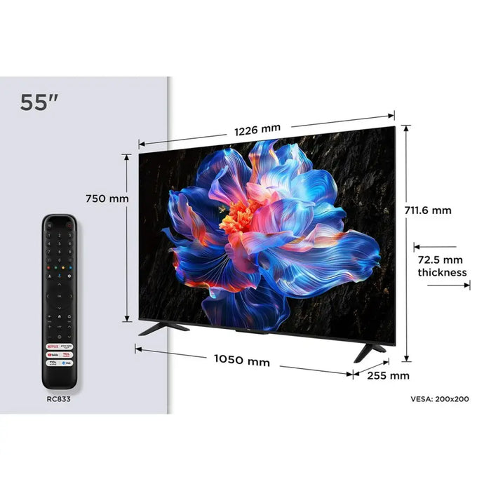 Смарт телевизор TCL 55V6C 4K Ultra HD 55’’ HDR D-LED HDR10