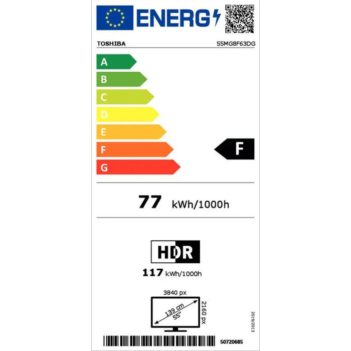 Смарт телевизор Toshiba 55MG8F63DG 55’’ 4K Ultra HD LED HDR