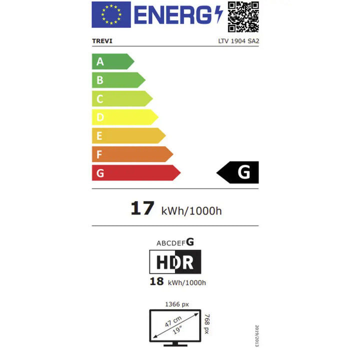 Смарт телевизор Trevi 1904S200 HD LED 19’’