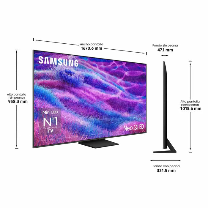 Смарт телевизор Samsung TQ75QN80FAUXXC 75’’ (75’’) 4K Ultra